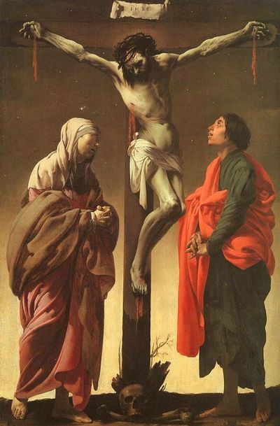 La sainte Vierge Marie au pied de la Croix 